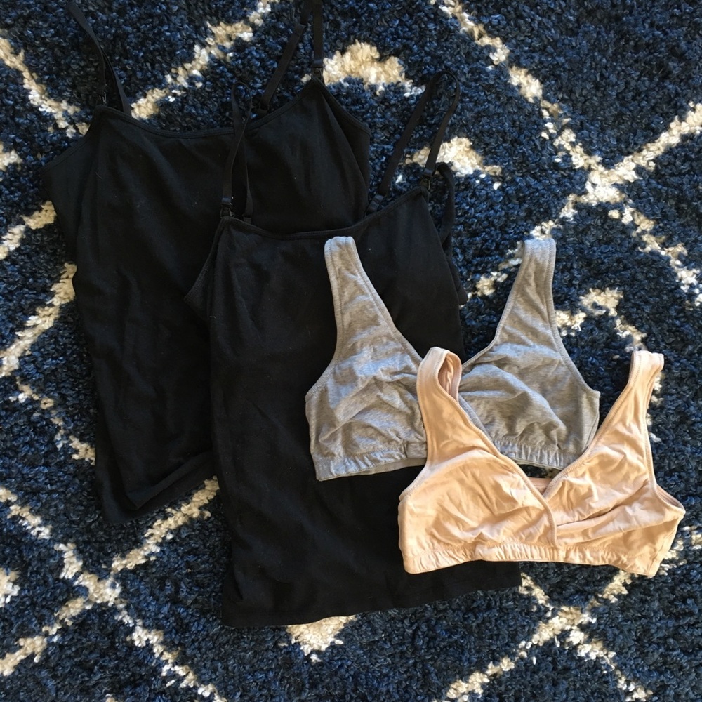 Motherhood Maternity Nursing Tank Tops and Bras
